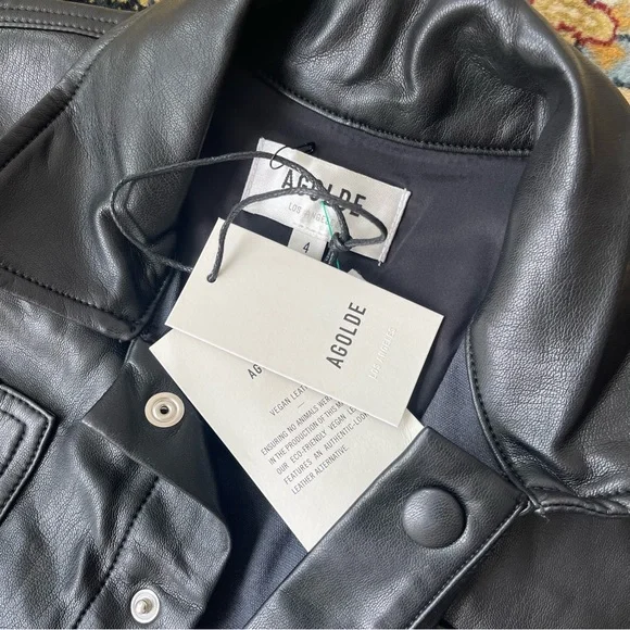 Agolde Vegan Leather Jumpsuit - Picture 9 of 12